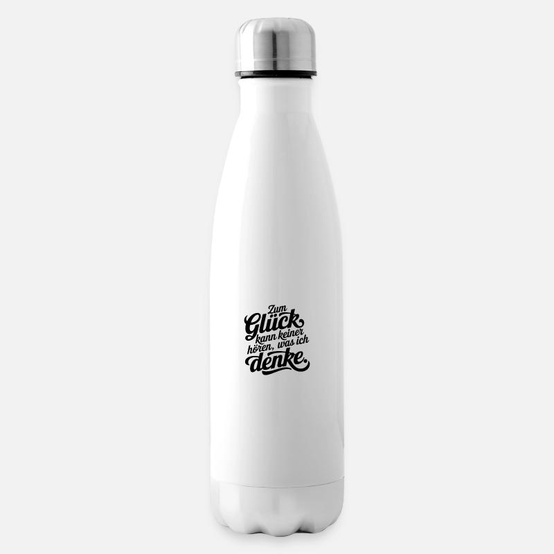Kopfkino – Nur für Eingeweihte! - Isolierflasche - Weiß