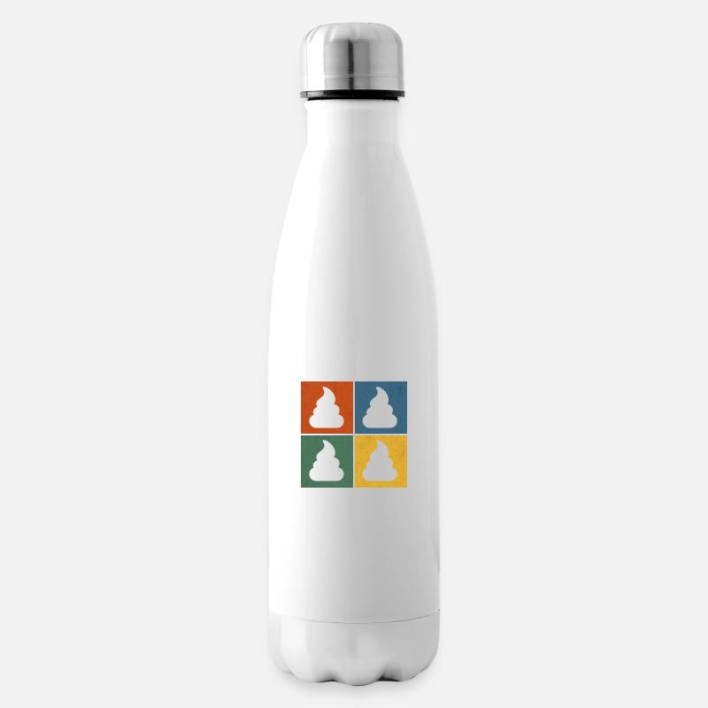 Pop Art – bunt & ironisch - Isolierflasche - Weiß