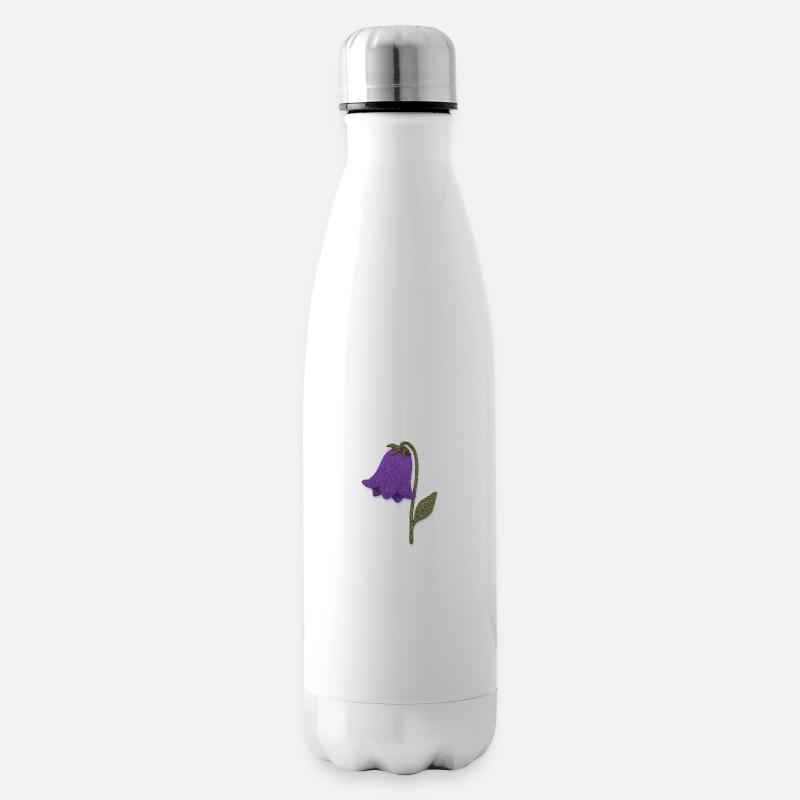 Fleur - Bouteille isotherme - blanc