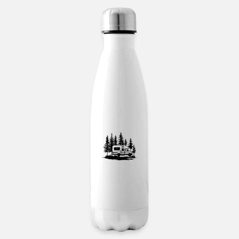 Wohnmobil - Isolierflasche - Weiß