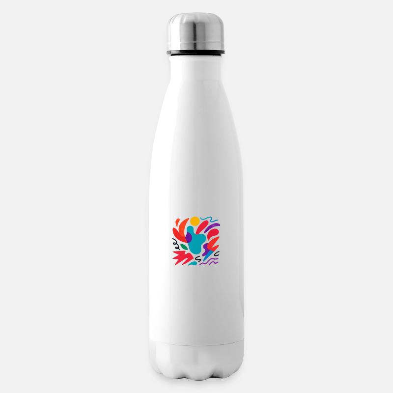 Abstract CLR - Isolierflasche - Weiß