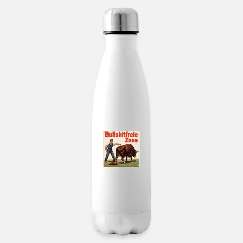 -zone franche - Bouteille isotherme - blanc