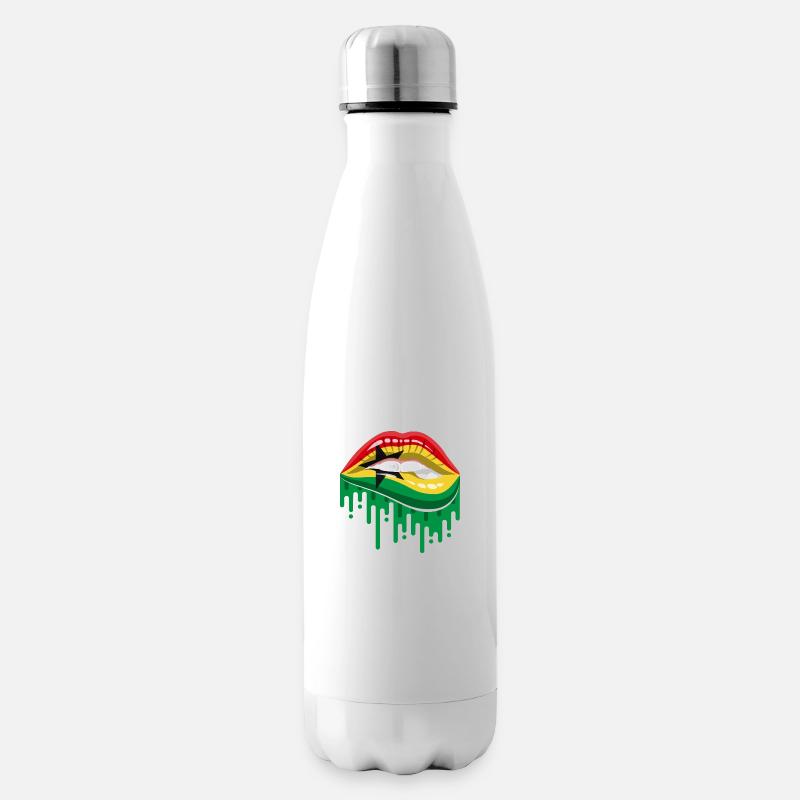 Ghana Pride - Insulated Water Bottle - white