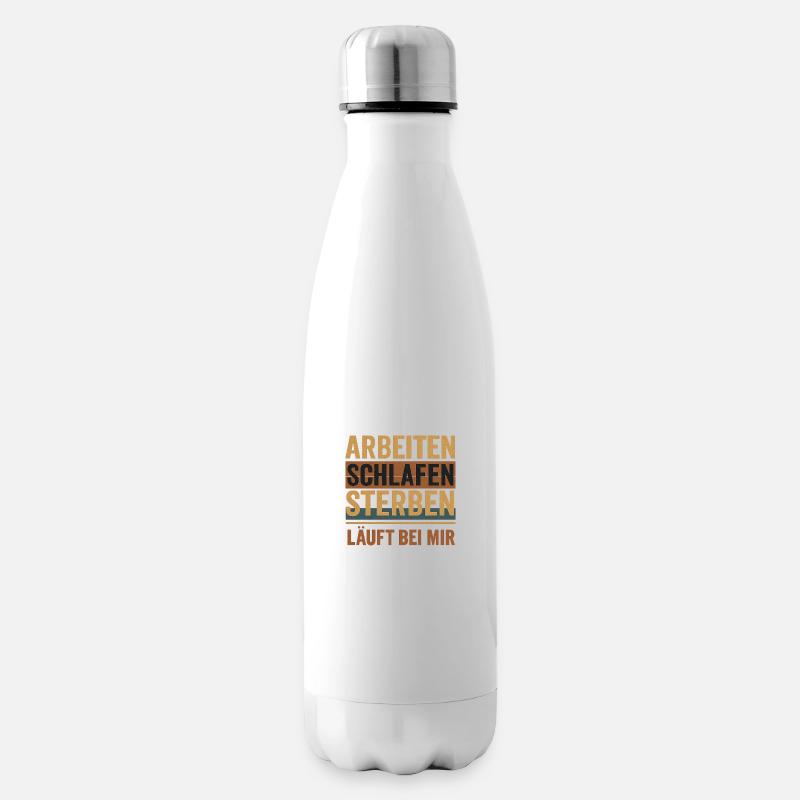 Arbeit - Isolierflasche - Weiß
