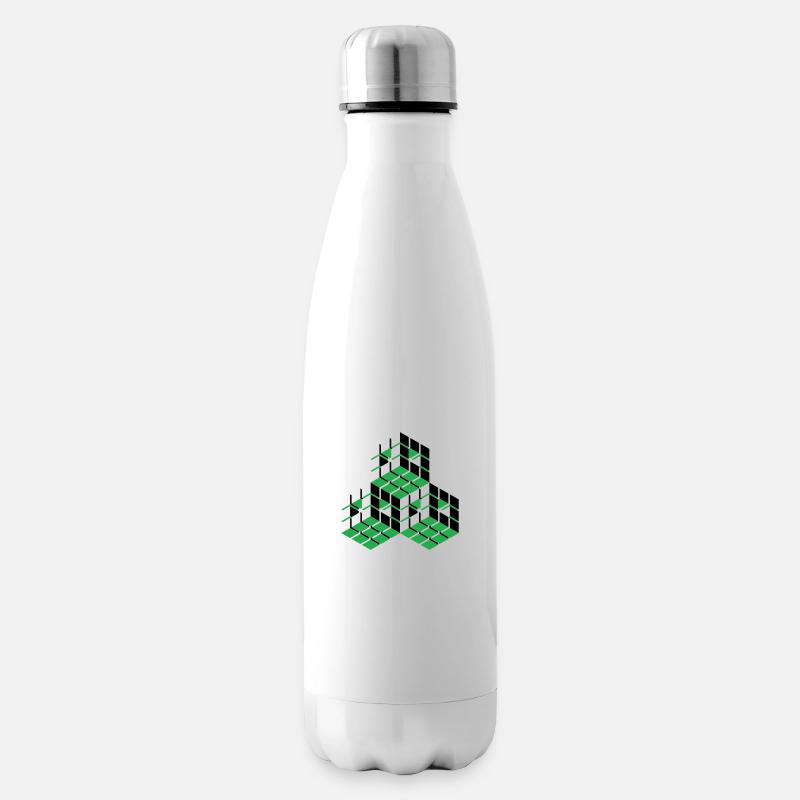Cubes - Isolierflasche - Weiß