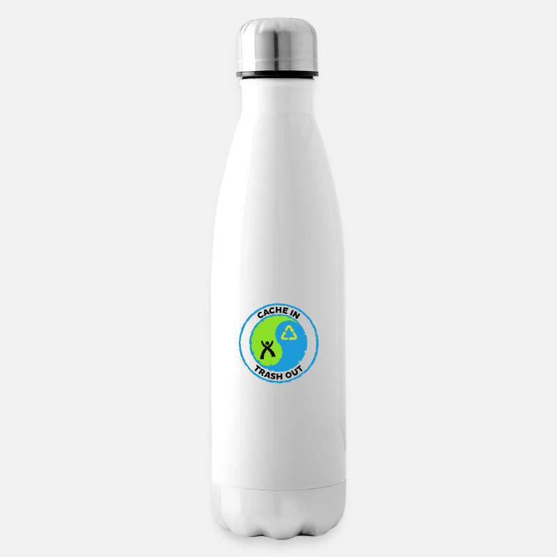 Cache dans la corbeille - Bouteille isotherme - blanc