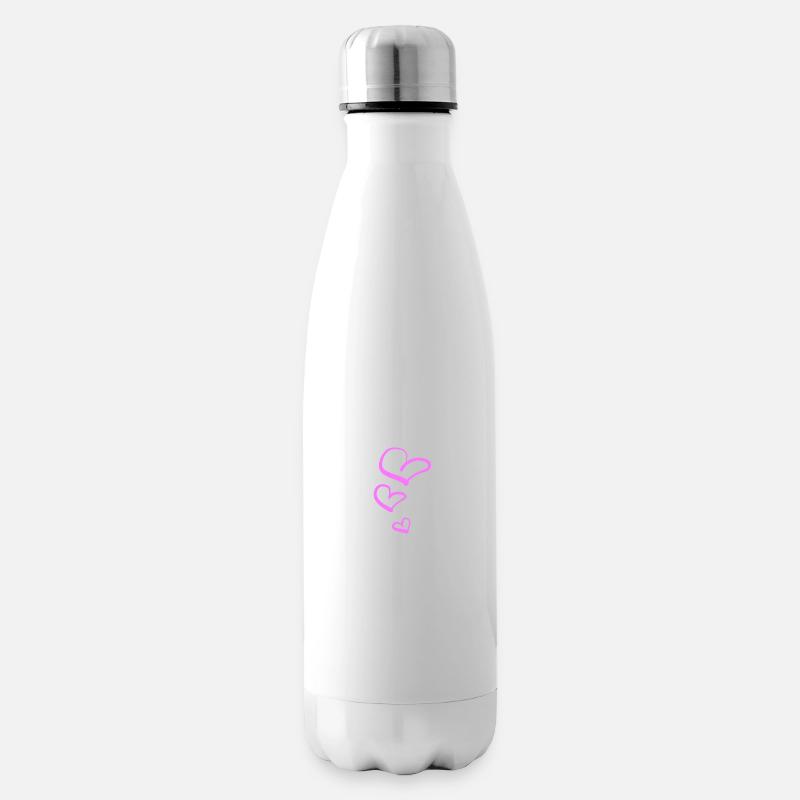 cœur coeur - Bouteille isotherme - blanc