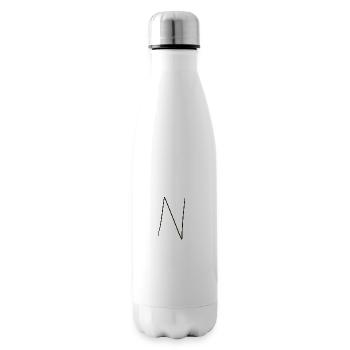 Buchstabe Wort - Isolierflasche - Weiß - Rechts