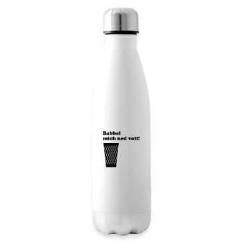 Geripptes Babbel mich ned voll! #geripptes #Fffm - Isolierflasche - Weiß - Rechts
