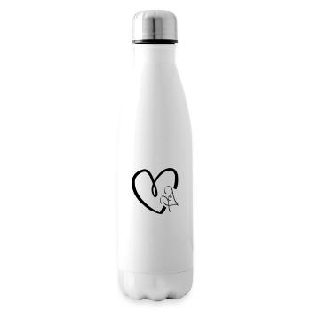 Heart for Dad - Insulated Water Bottle - white - Right