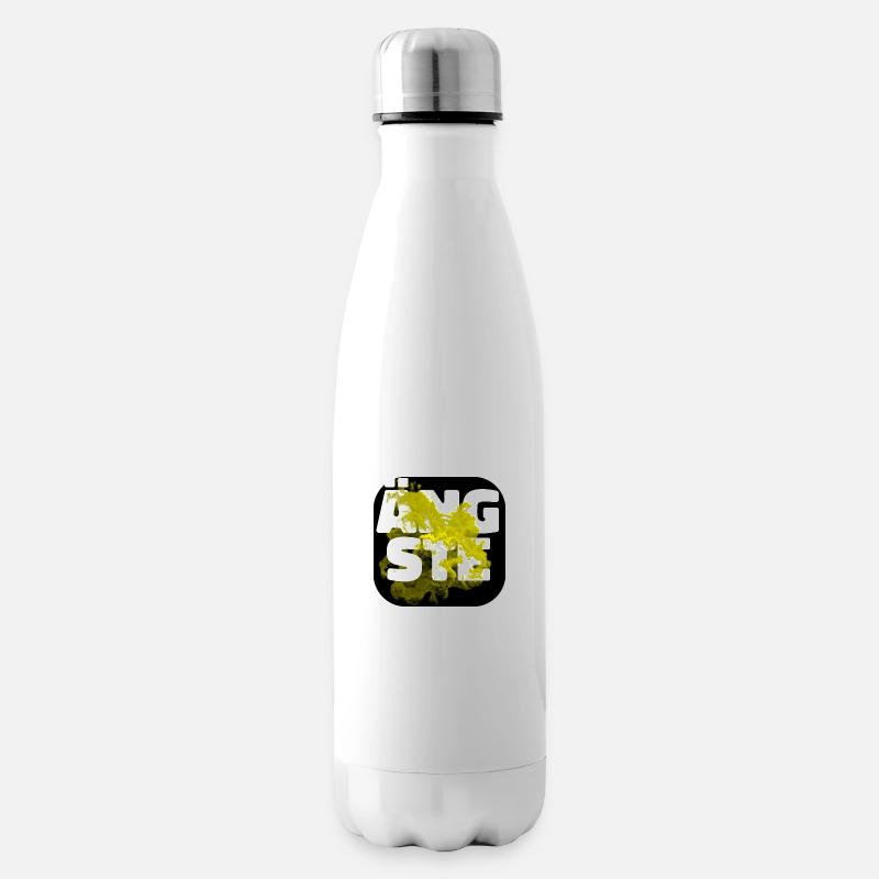 Ängste gelb - Isolierflasche - Weiß