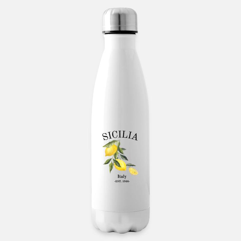 Citrons de Sicile - Bouteille isotherme - blanc