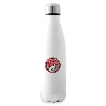 Heart of Ermine in Tribal Medal - Insulated Water Bottle - white - Right
