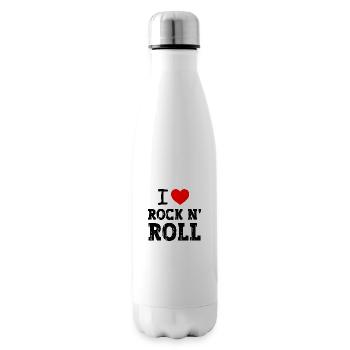 I Love Rock N' Roll - Insulated Water Bottle - white - Right