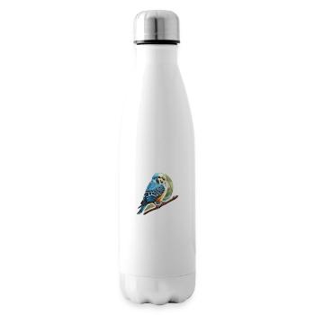 Budgie blue - Insulated Water Bottle - white - Right