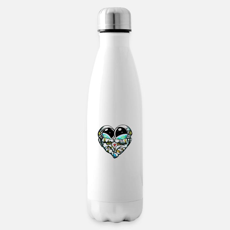 Space Love - Isolierflasche - Weiß