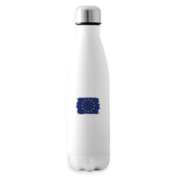 Europa Flagge EU Euro Europäische Fahne - Isolierflasche - Weiß - Rechts
