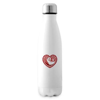 Hermelinherz der Bretagne - Isolierflasche - Weiß - Rechts