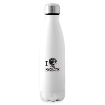 I love Bretagne bretonne amoureuse - Insulated Water Bottle - white - Right