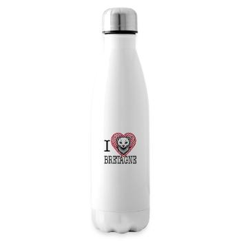 I Love Bretagne Tribal Celtic Ermine - Insulated Water Bottle - white - Right