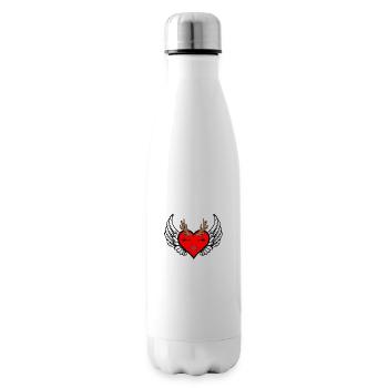Christmas Heart - Insulated Water Bottle - white - Right