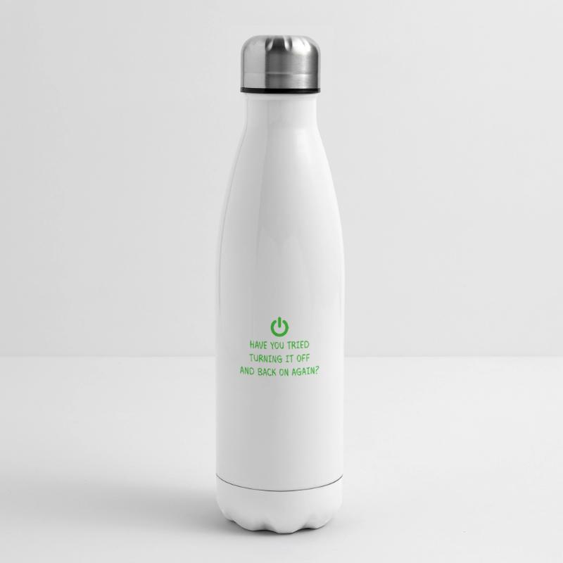 Turning it off Programming Computer Science Gift Insulated Water Bottle