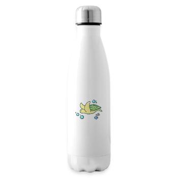 Tortue mignonne - Bouteille isotherme - blanc - Droite