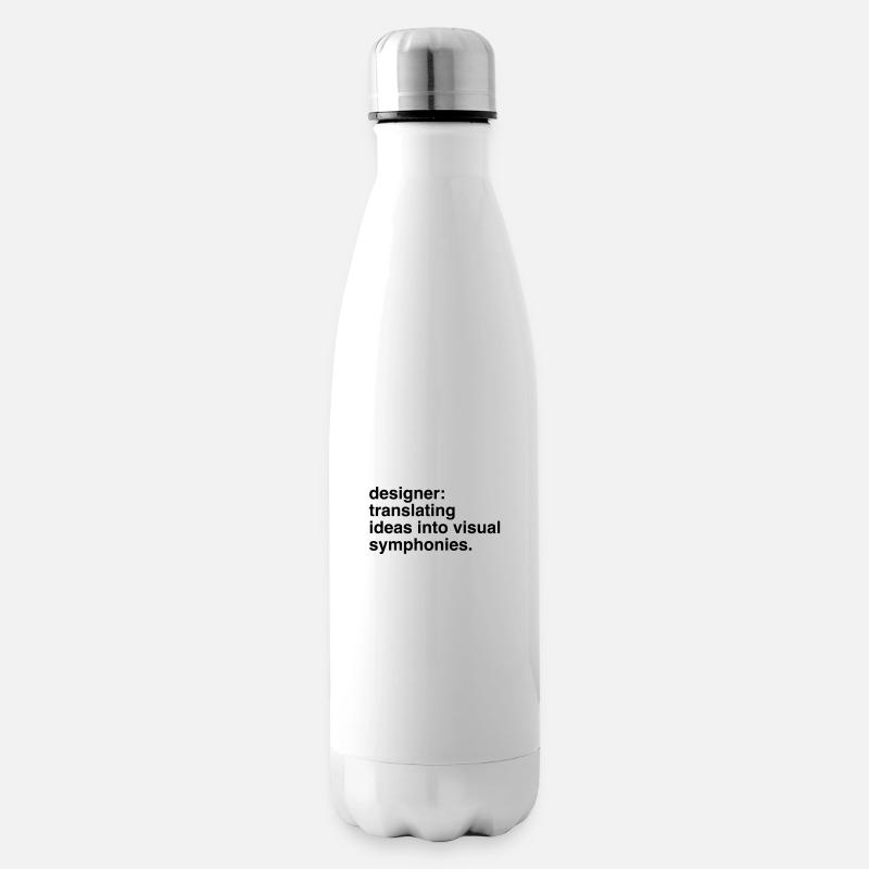 Designer Designerin Design 013 - Isolierflasche - Weiß