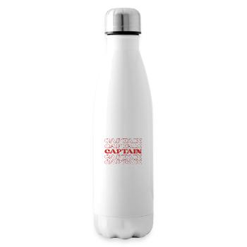 Captain Leader Head Commander Chief Officer - Insulated Water Bottle - white - Right