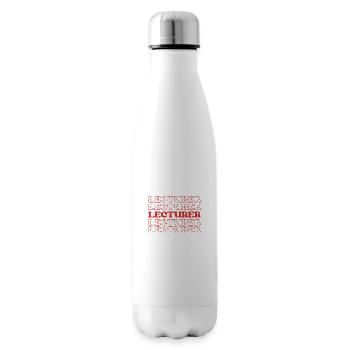 Lecturer Teacher Instructor Speaker Educator - Insulated Water Bottle - white - Right