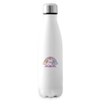 licorne de yoga - Bouteille isotherme - blanc - Droite