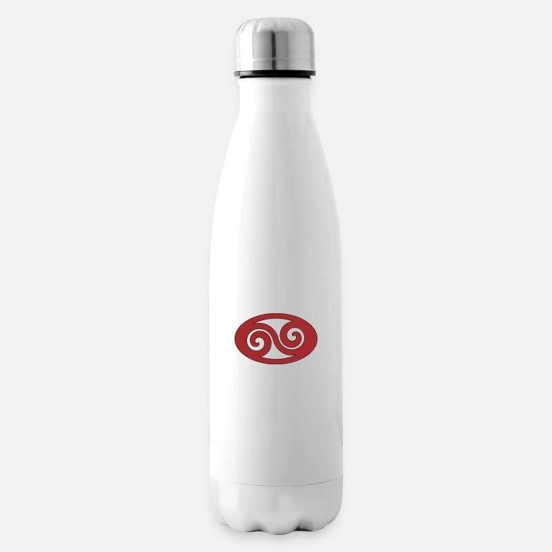 Welle Tribal - Isolierflasche - Weiß