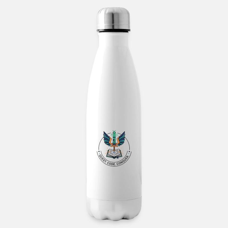 Quest. Code. Conquérir l’emblème - Bouteille isotherme - blanc