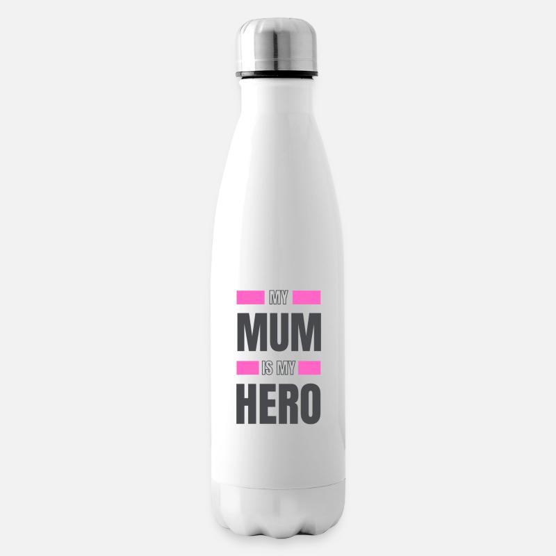 My Mum is my Hero - Isolierflasche - Weiß