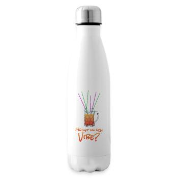 Fühlst du den Vibe? - Vodka Orange auf Malle - Isolierflasche - Weiß - Rechts
