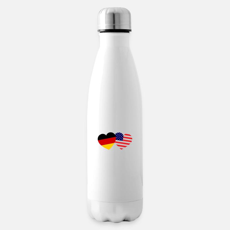 L’amour germano-américain - Bouteille isotherme - blanc
