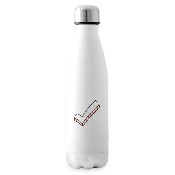 Haken dran zweifarbig - Isolierflasche - Weiß - Rechts