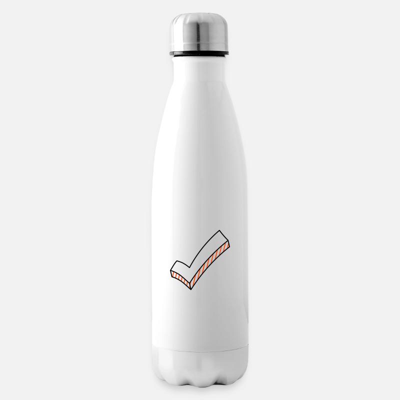 Haken dran zweifarbig - Isolierflasche - Weiß