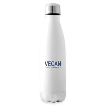 Vegan just to annoy you - Insulated Water Bottle - white - Right