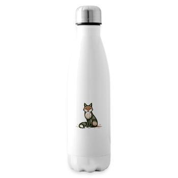 Der Elegante Fuchs - Isolierflasche - Weiß - Rechts