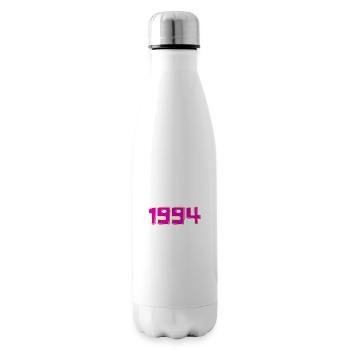 Jahr 1994 Rosa und Gelb - Isolierflasche - Weiß - Rechts