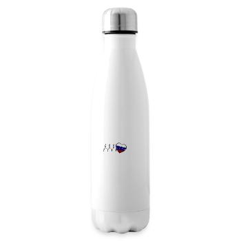 Russland Herzschlag - Isolierflasche - Weiß - Rechts
