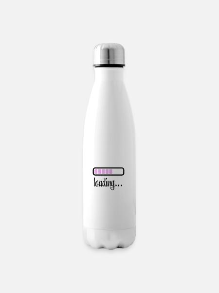 Akku Batterie loading - Isolierflasche - Weiß
