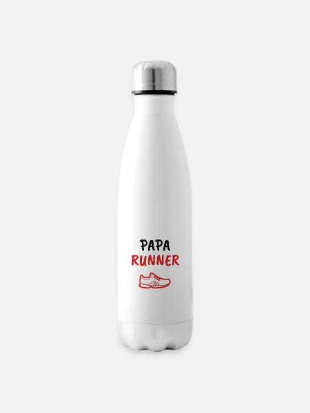 Papa Runner - Isolierflasche - Weiß