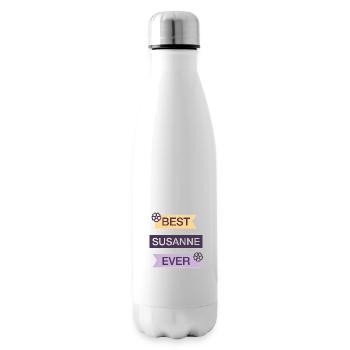 Name Susanne Gift First Name Birthday Saying - Insulated Water Bottle - white - Right