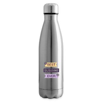 Name Susanne Gift First Name Birthday Saying - Insulated Water Bottle - silver - Right