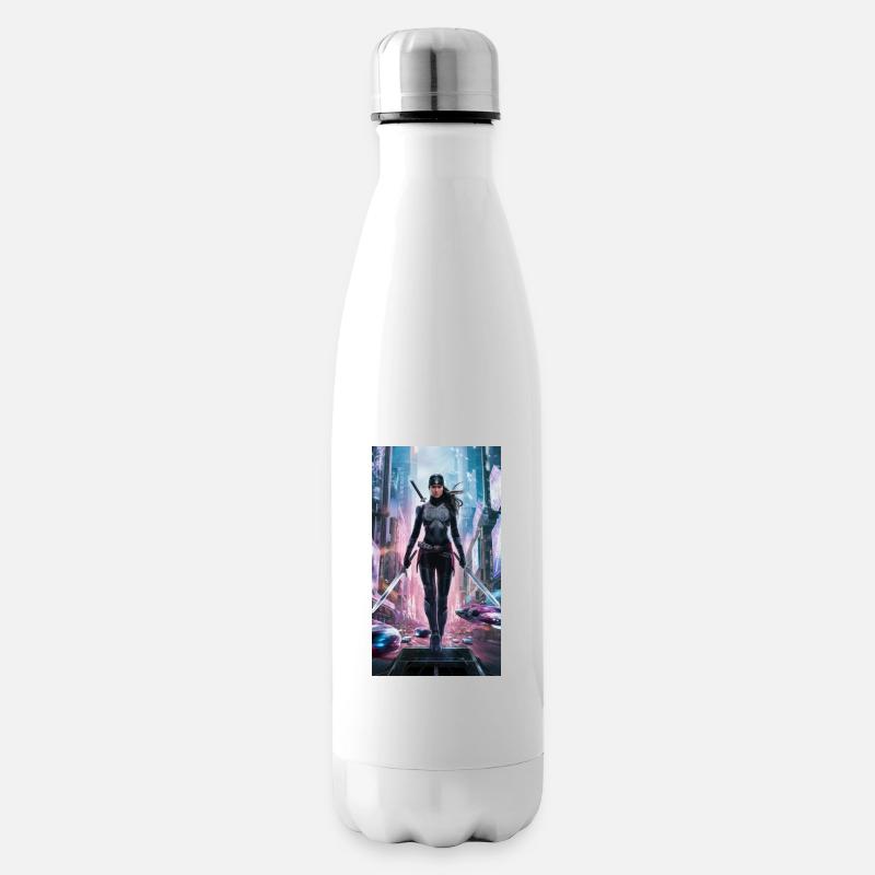 Super-héros ninja - Bouteille isotherme - blanc