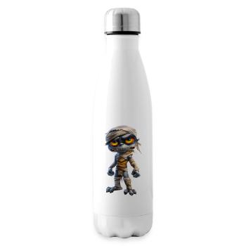 Momie en colère #lovely toons - Bouteille isotherme - blanc - Droite