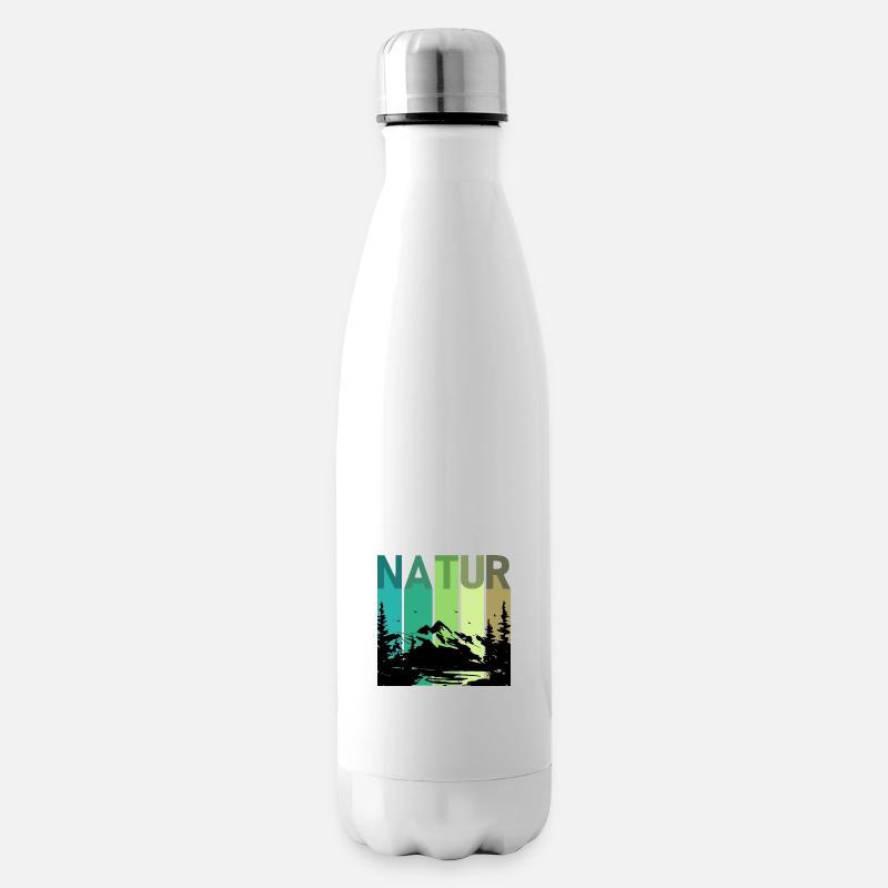 Natur - Isolierflasche - Weiß
