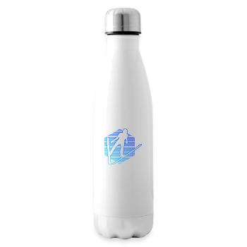 Ski Jumping Ski Jumpers Ski Flying Men Women - Insulated Water Bottle - white - Right